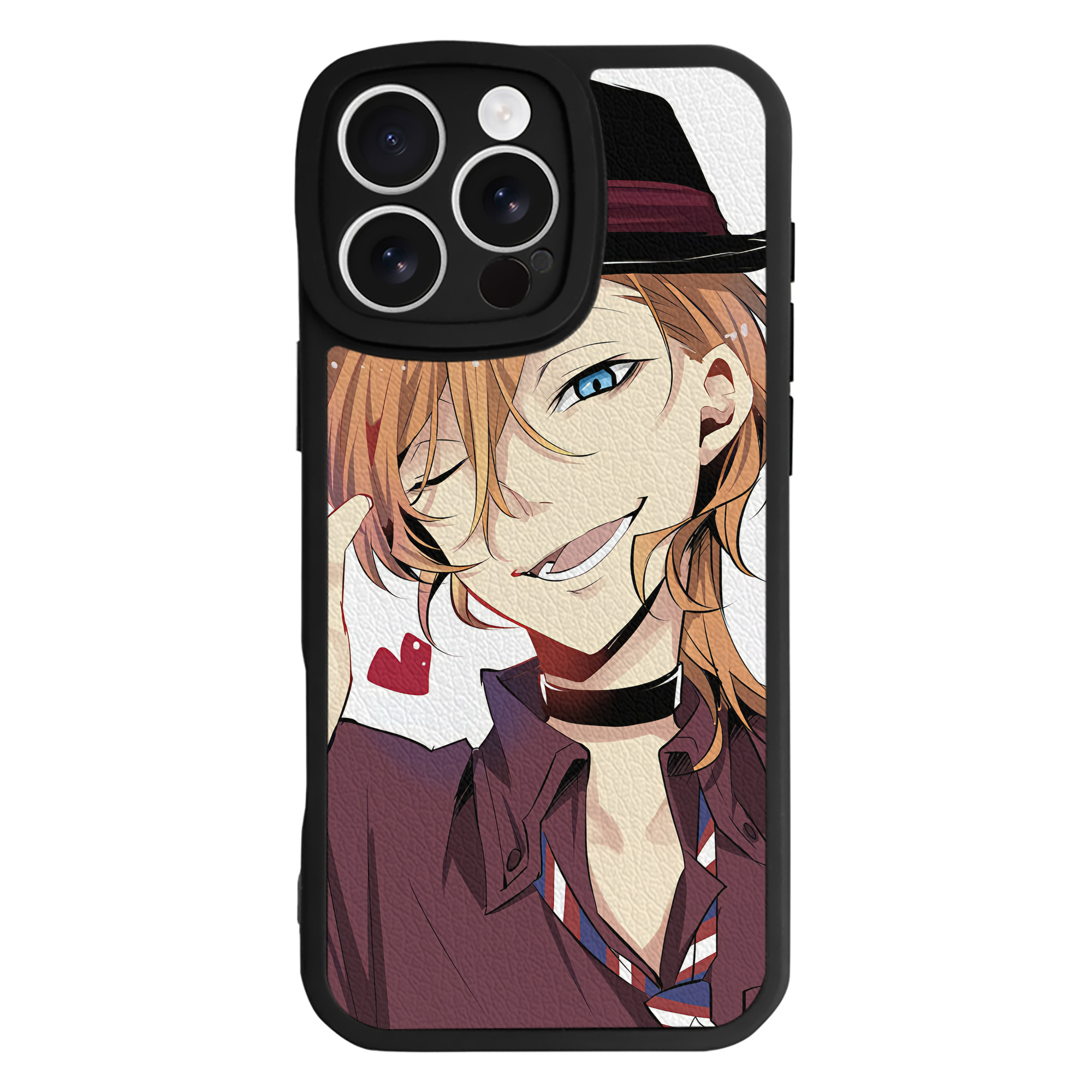 （画像用） 文豪ストレイドッグス Bungo Stray Dogs 【iPhone 16シリーズ対応】シリコンスマホケース（レザー調） 材質：シリコン